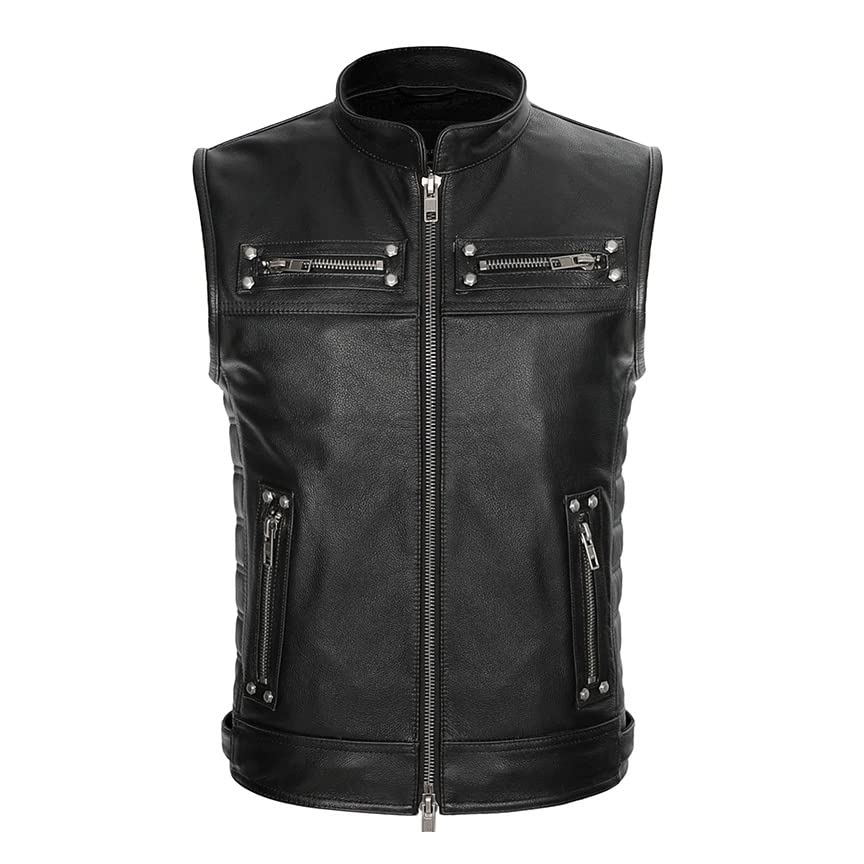 Men’s Slim-Fit Motorcycle Vest