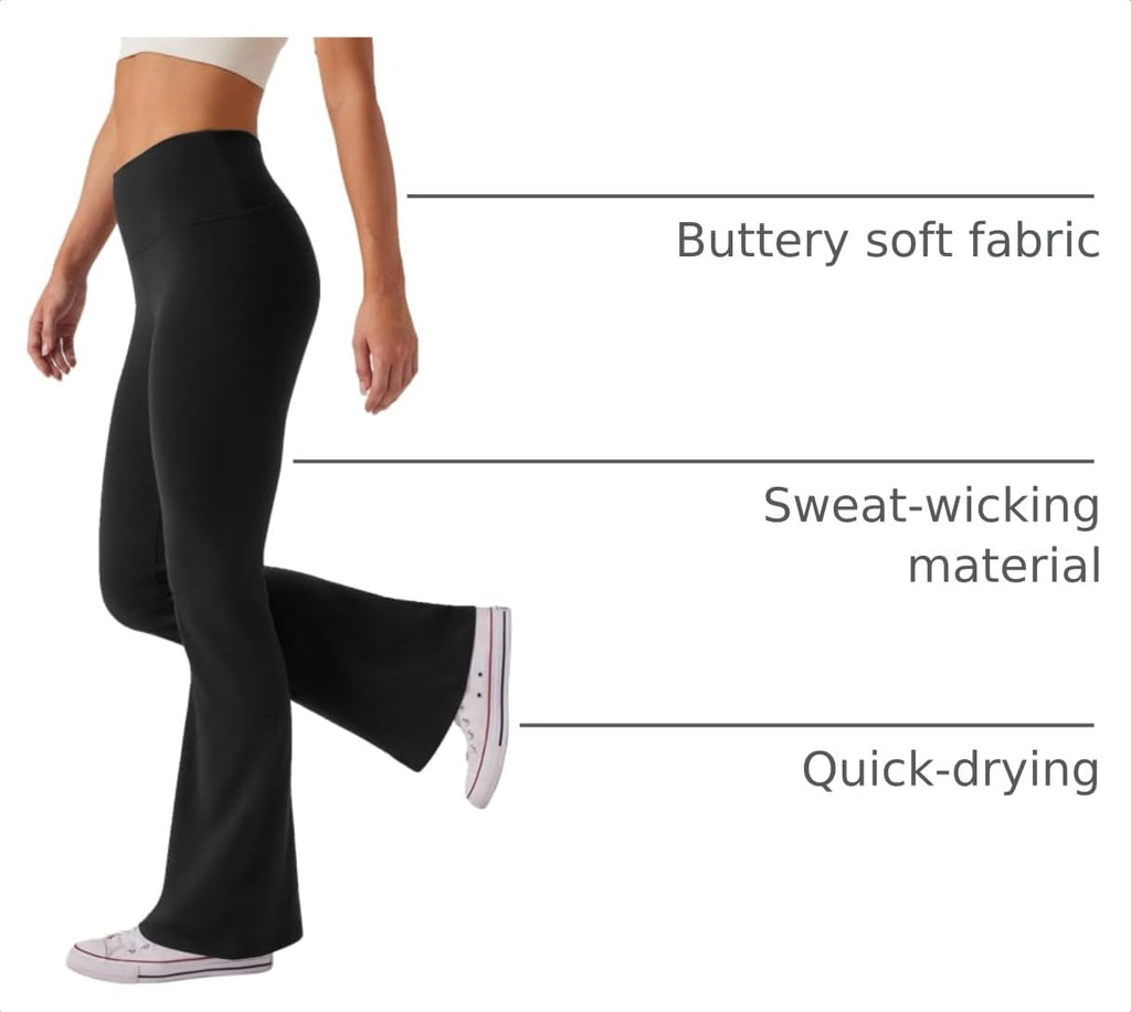 SEAJOJO Women's Flare Yoga Pants High Waist Bootcut Leggings
