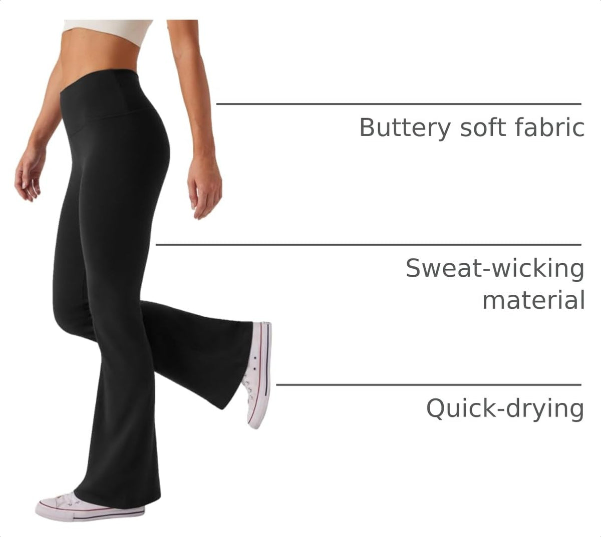 SEAJOJO Women's Flare Yoga Pants High Waist Bootcut Leggings