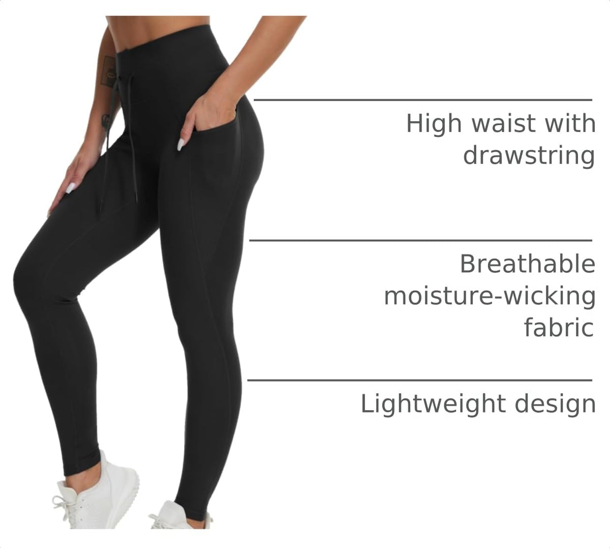 Women’s Drawstring Pocket Leggings