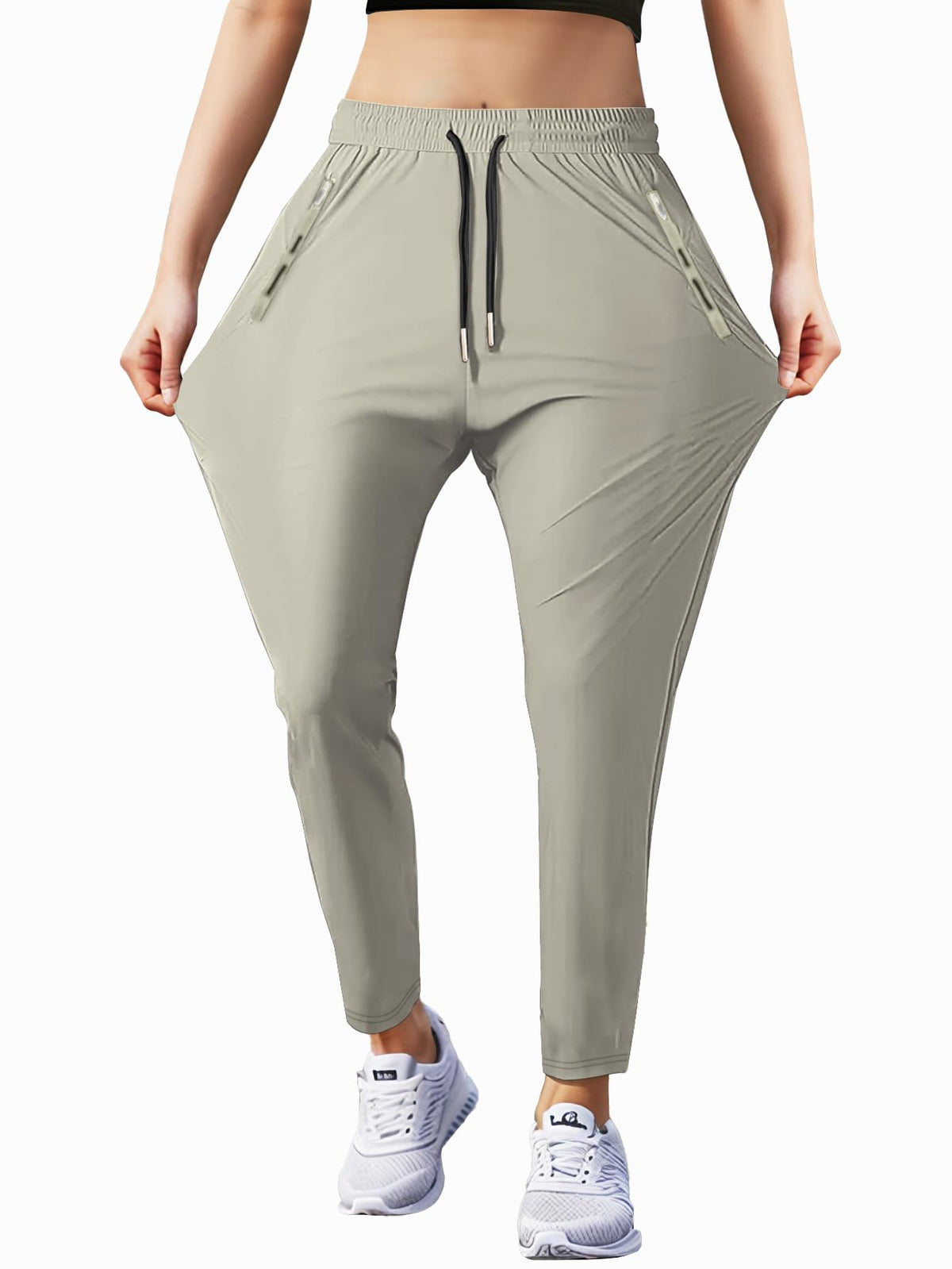 Hidkat Women's Outdoor Hiking Pants Stretchy Running Athletic Pants