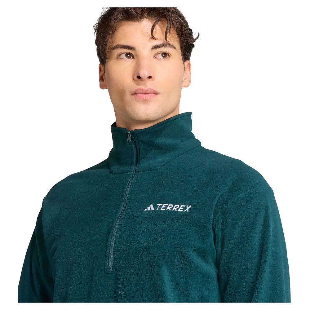 adidas Men's Terrex Multi Essentials Half-zip Fleece Hiking Jacket