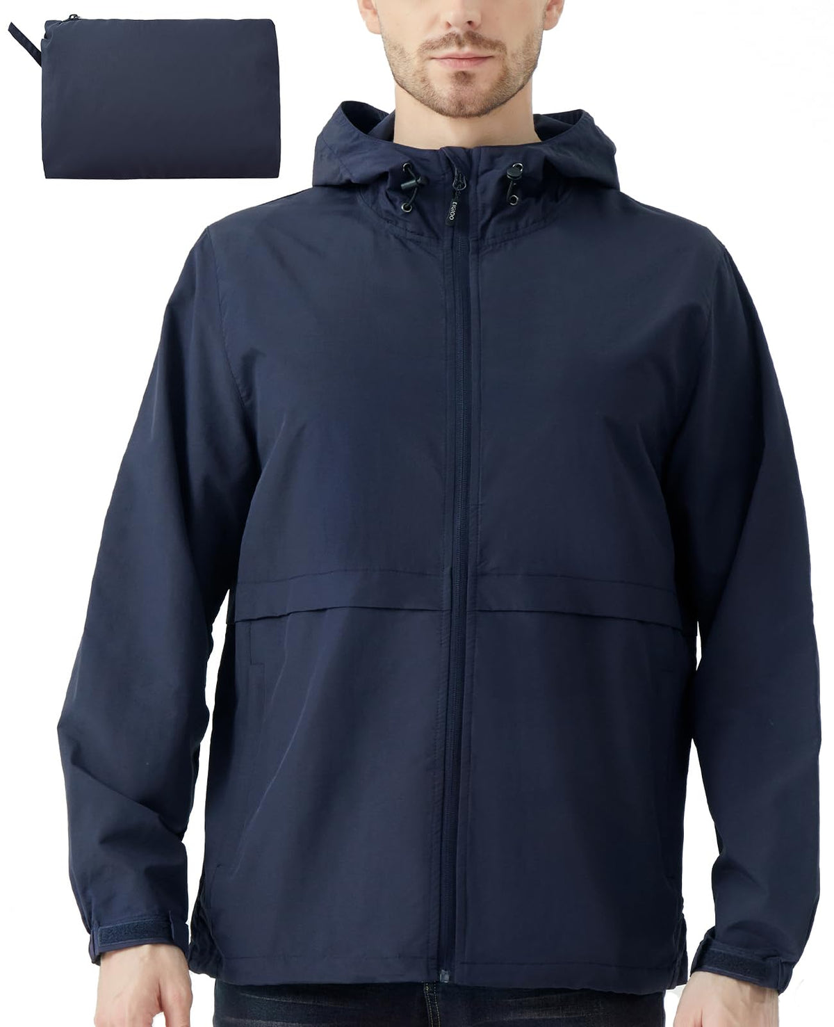 Men’s Packable Hooded Windbreaker