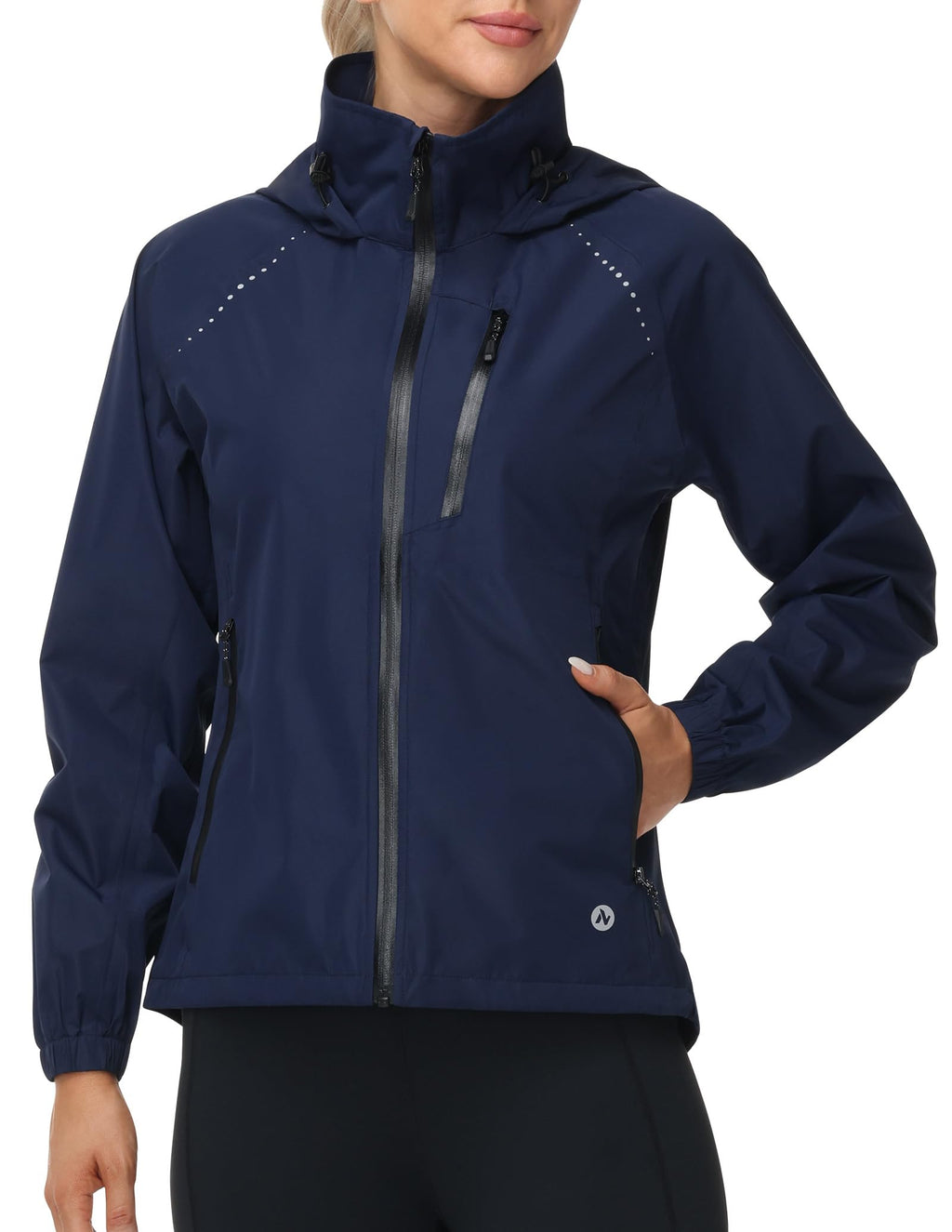 Nepest Womens Cycling Rain Jackets Biking Windbreaker with Hood UPF 50+