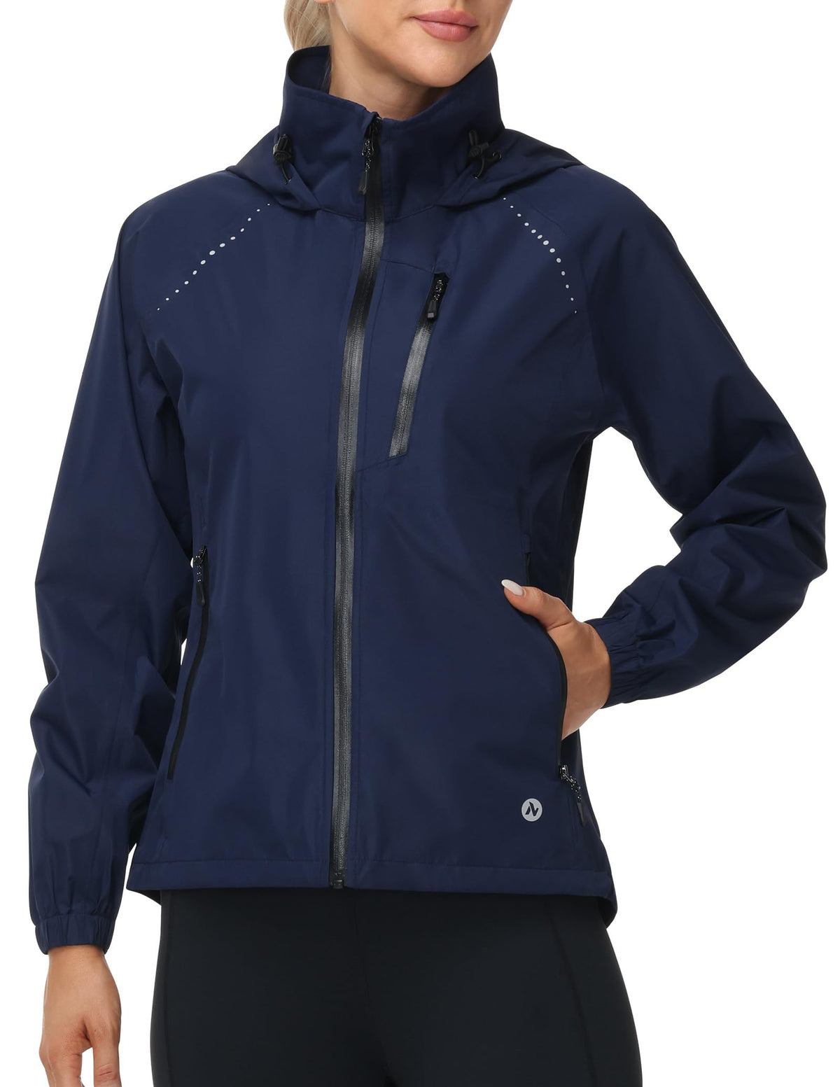 Nepest Womens Cycling Rain Jackets Biking Windbreaker with Hood UPF 50+