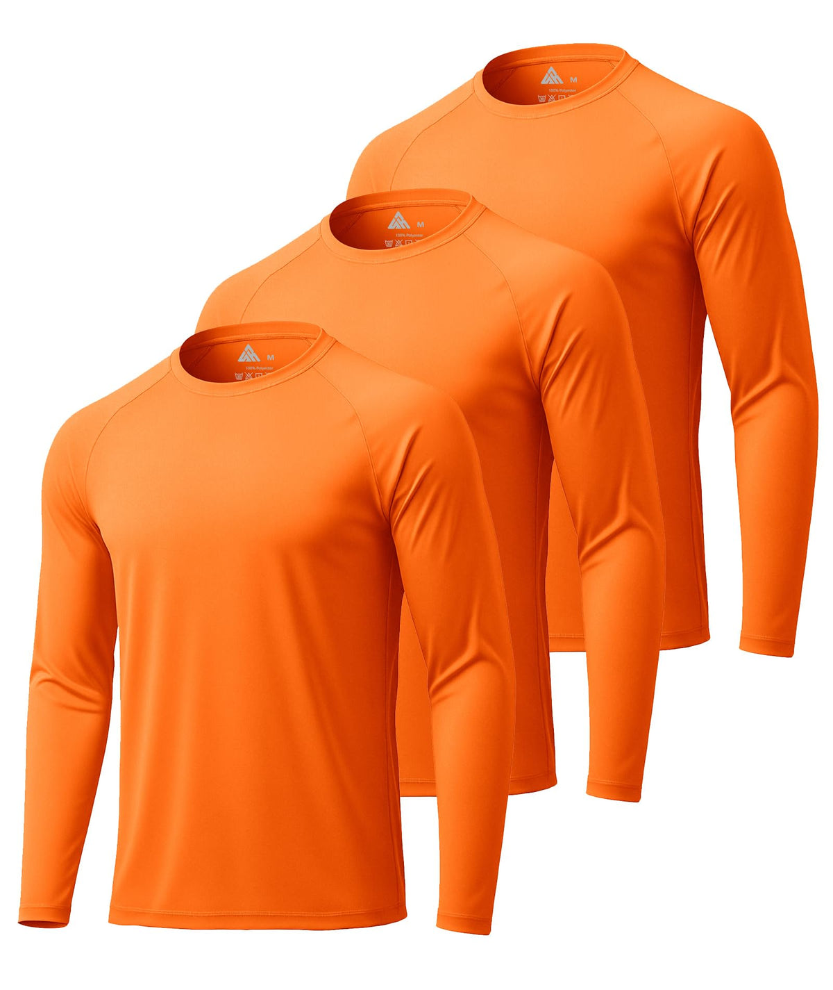 Mens Long Sleeve Tee Shirts Sun Protection Fast Dry