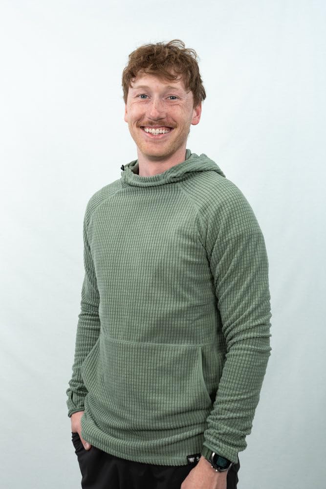 Men’s Lightweight Microgrid Fleece Hoodie