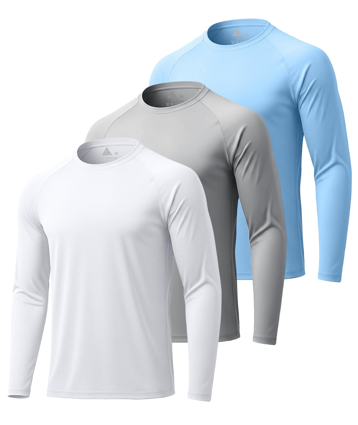 Mens Long Sleeve Tee Shirts Sun Protection Fast Dry