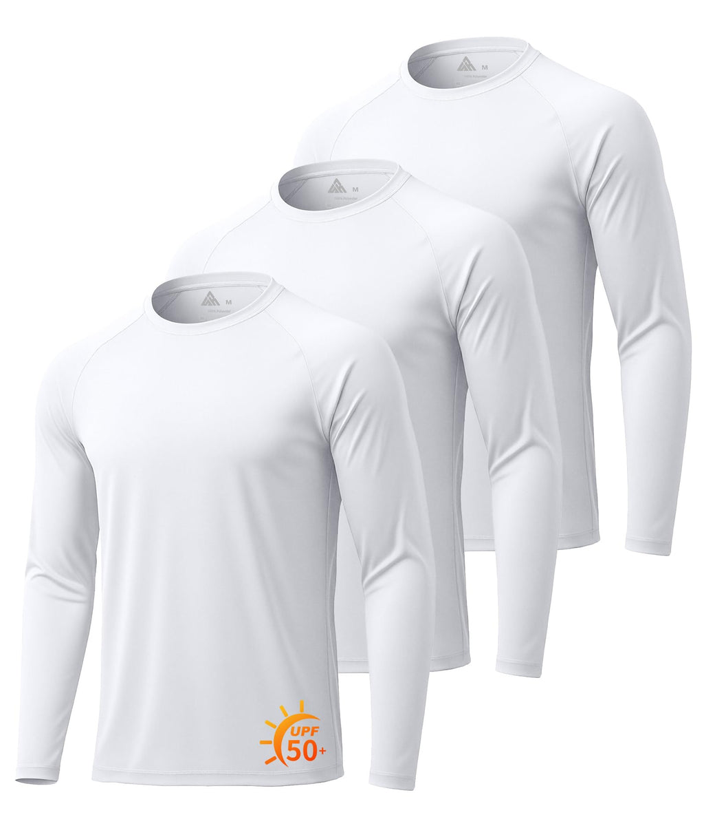 Mens Long Sleeve Tee Shirts Sun Protection Fast Dry