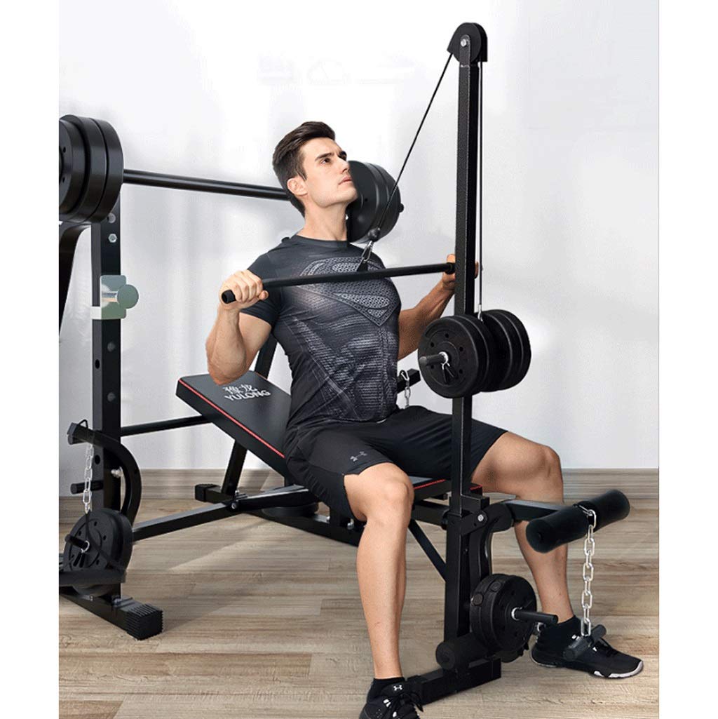 Adjustable Weight Bench & Squat Rack Set