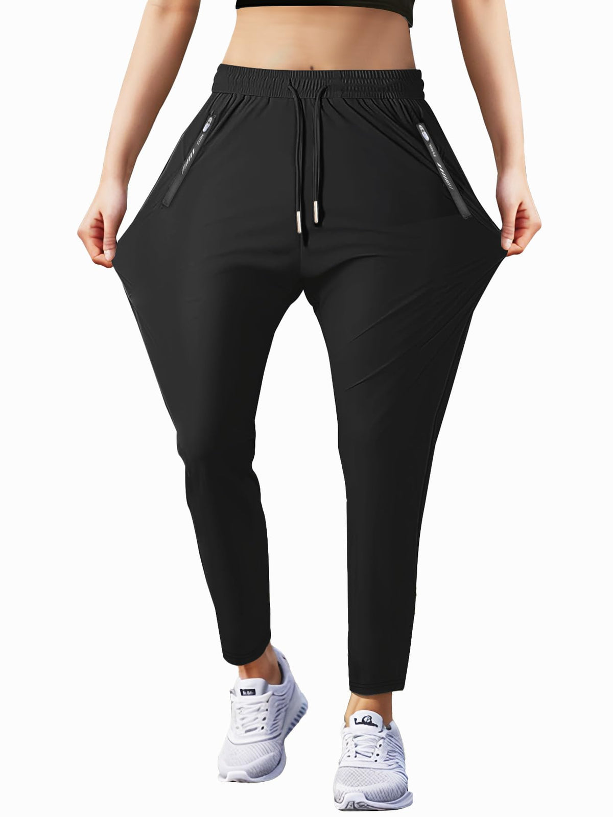 Hidkat Women's Outdoor Hiking Pants Stretchy Running Athletic Pants