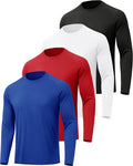 MLYENX 7 Pack Long Sleeve Shirts for Men Sun Protection Quick Dry
