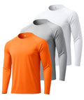 Mens Long Sleeve Tee Shirts Sun Protection Fast Dry
