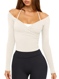 Women's V-Neck Wrap Workout Top