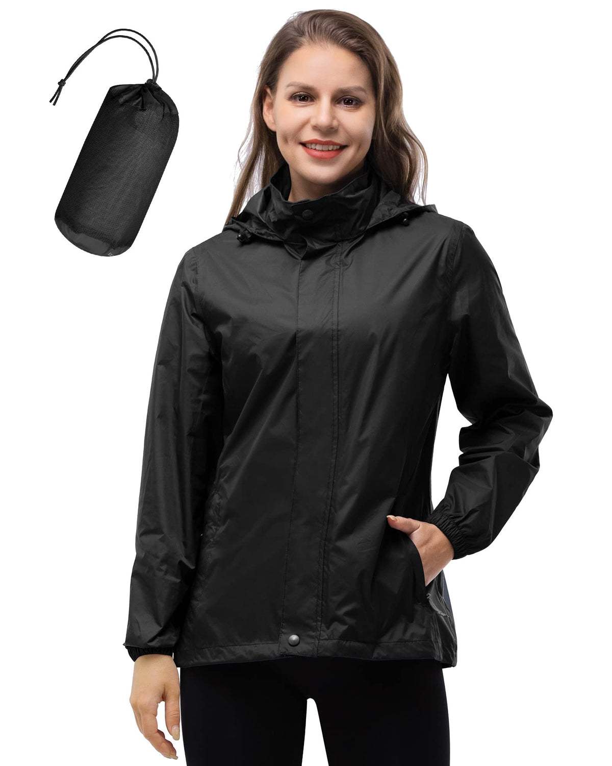 Women’s Packable Waterproof Rain Jacket