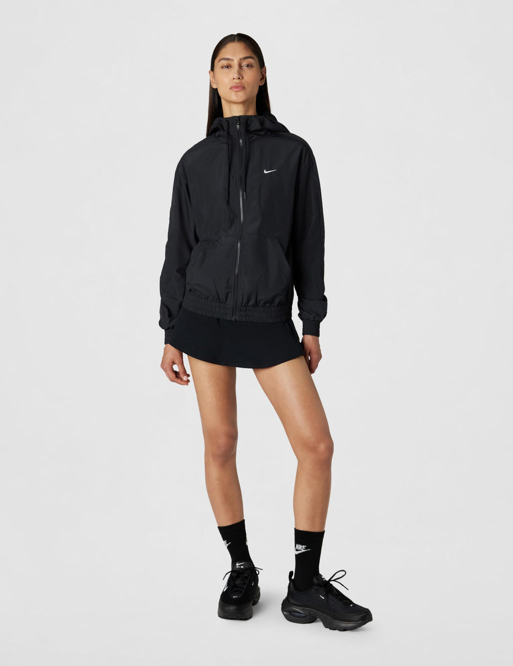 Nike Women's Sportswear Classic Wovens Loose UV Hooded Jacket