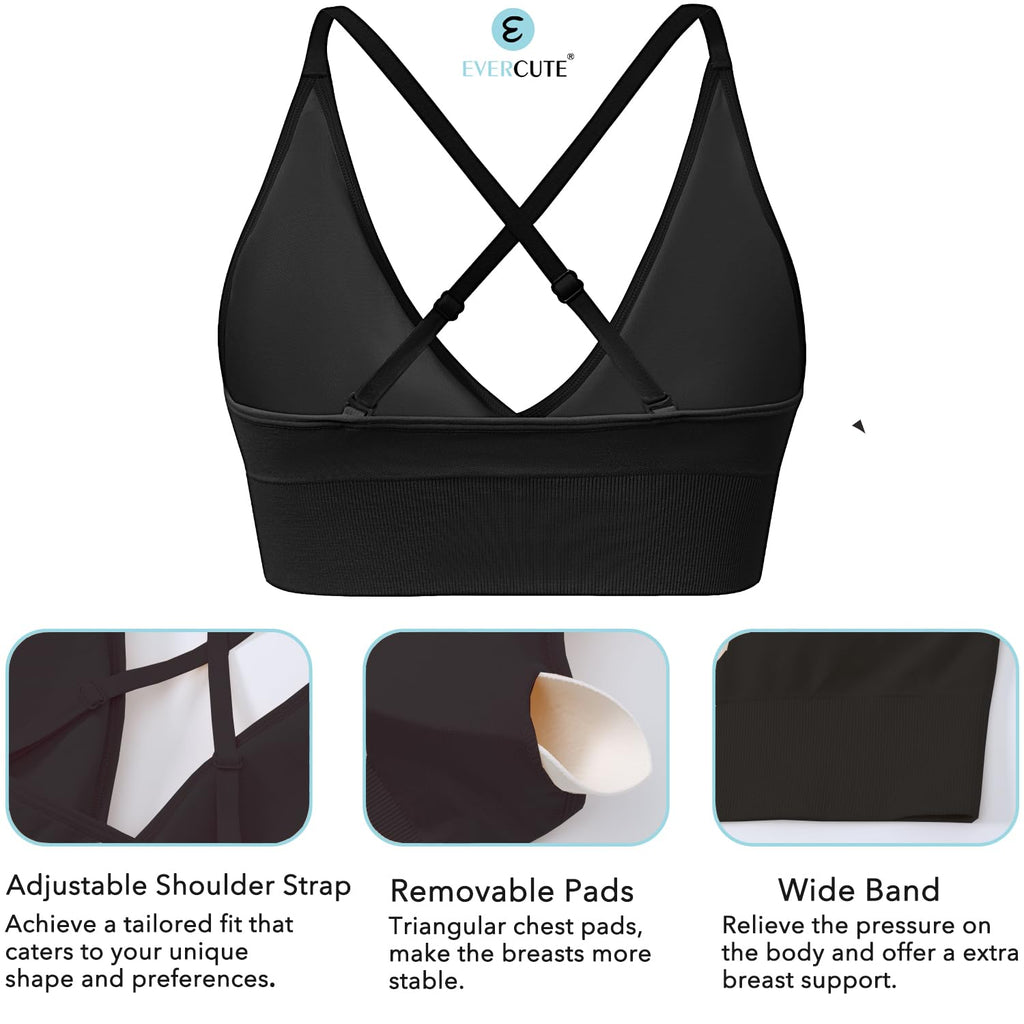 Women's Seamless V-Neck Sports Bra