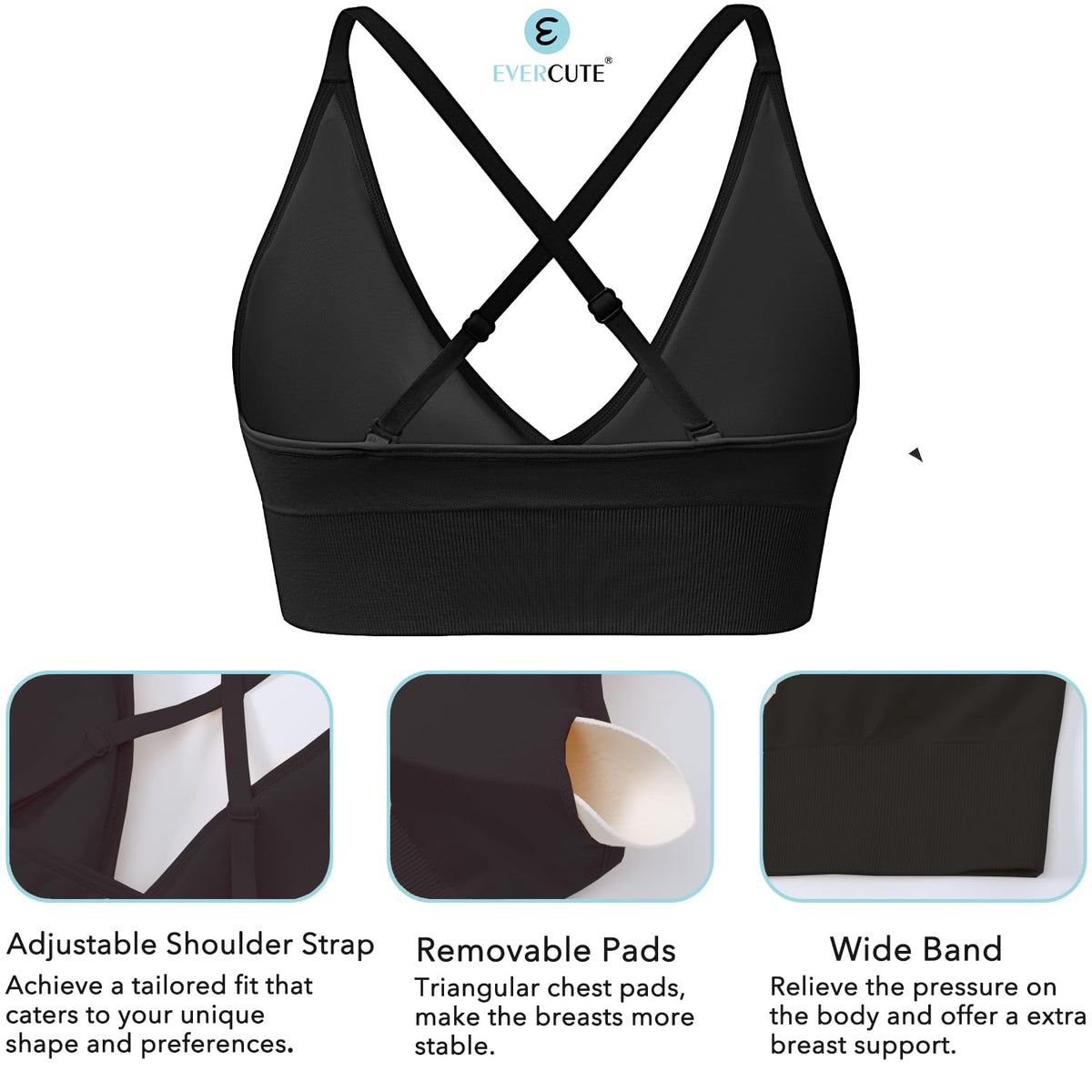 Women's Seamless V-Neck Sports Bra