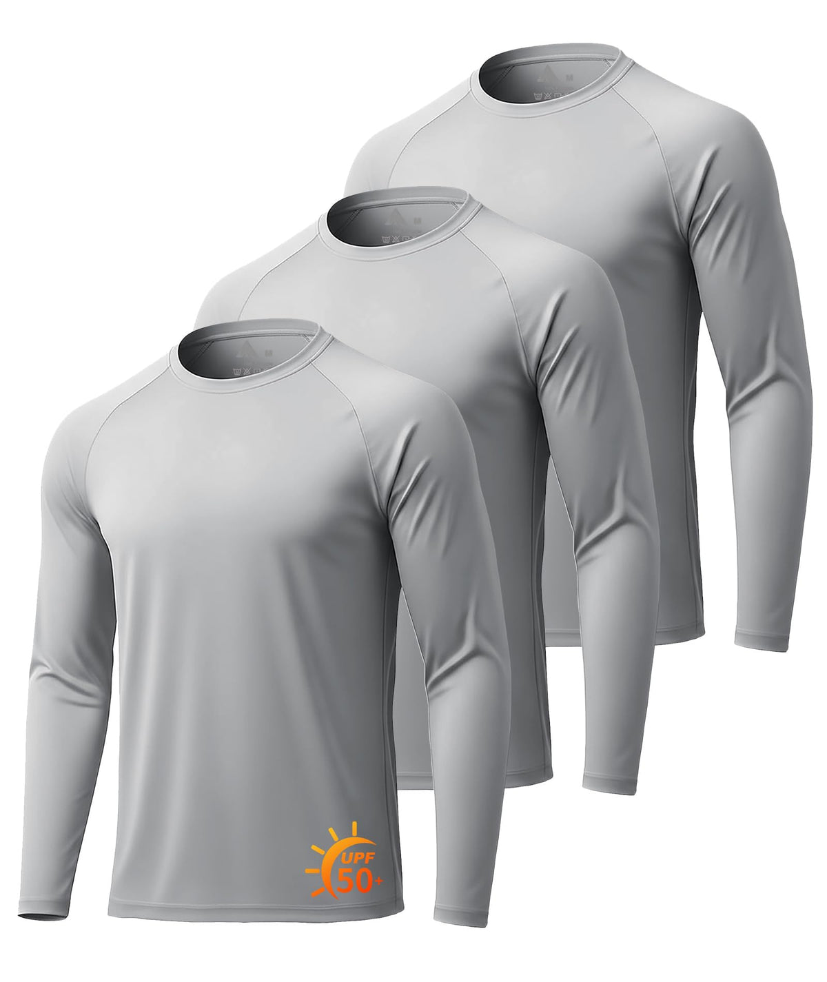Mens Long Sleeve Tee Shirts Sun Protection Fast Dry