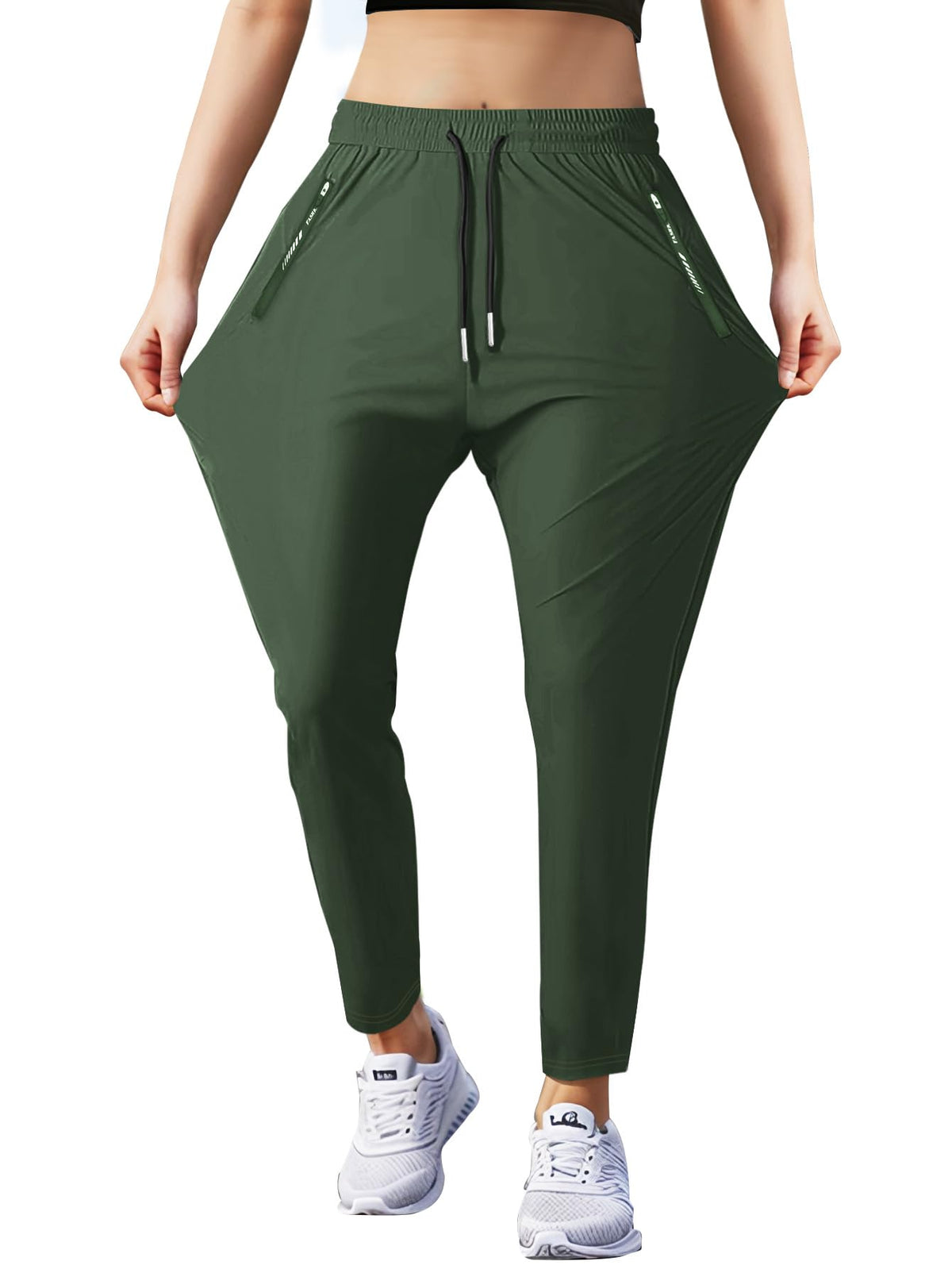 Hidkat Women's Outdoor Hiking Pants Stretchy Running Athletic Pants