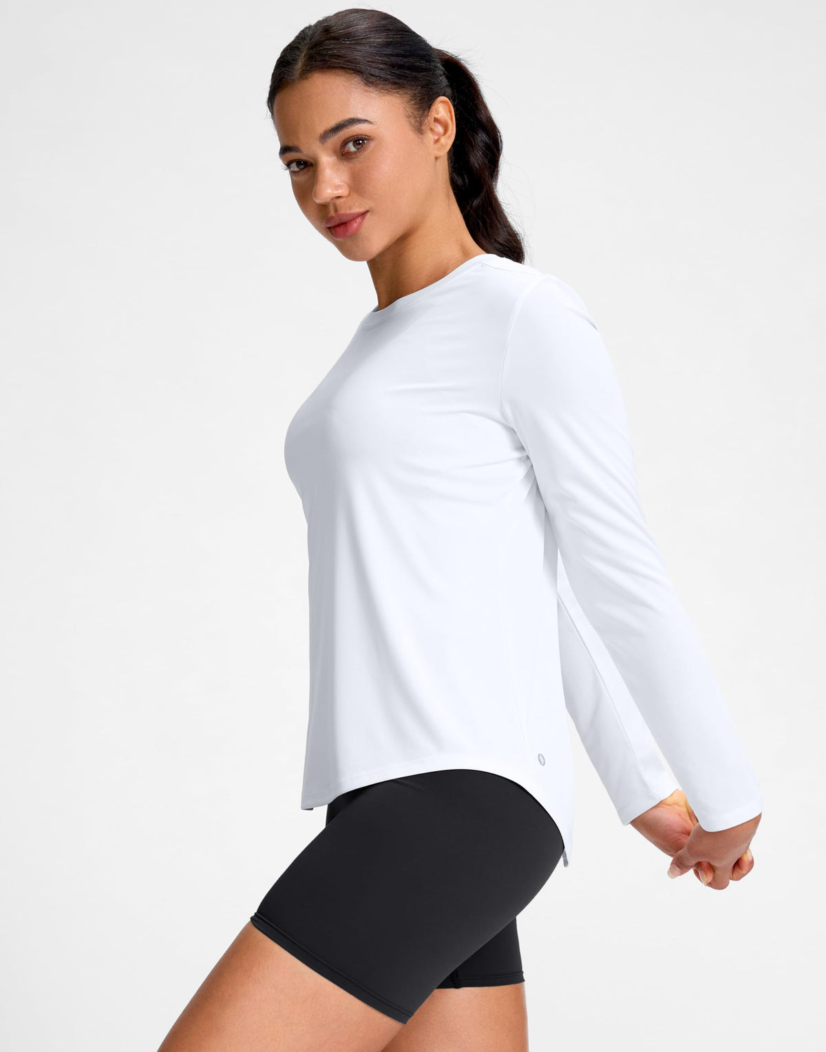 SANTINY Lightweight Long Sleeve Workout Tops for Women