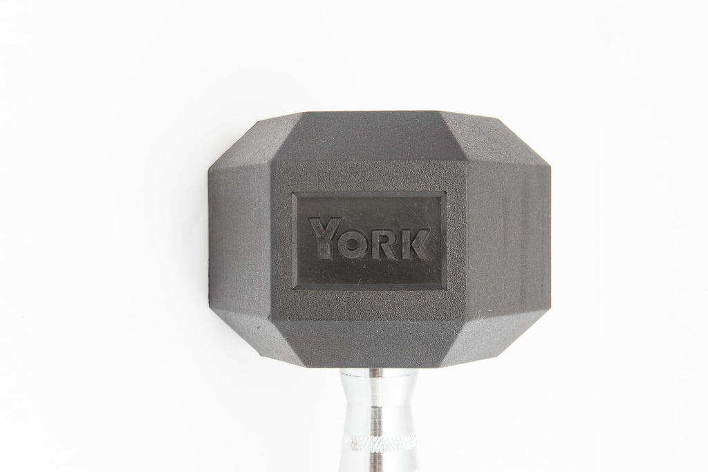 90LB Rubber Hex Dumbbell Set
