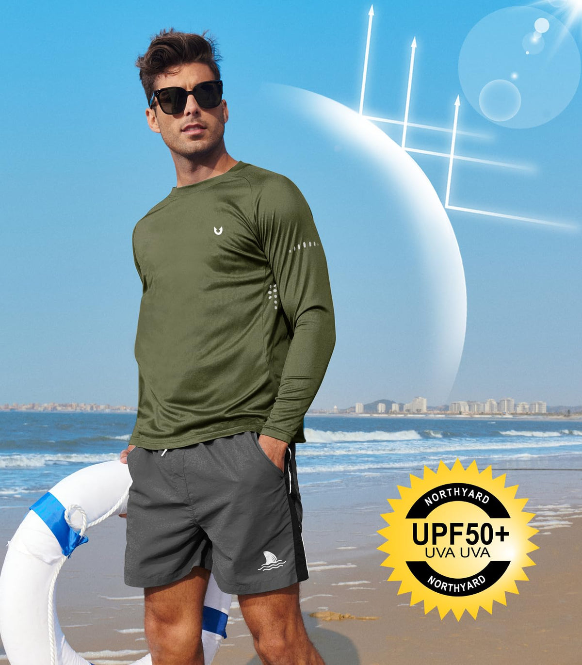 Men's UPF 50+ Long-Sleeve Sun Shirt