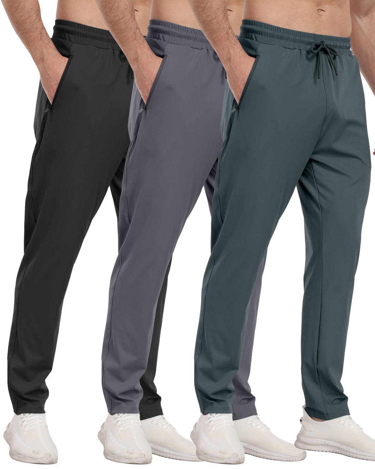 Men’s Zipper Pocket Athletic Joggers