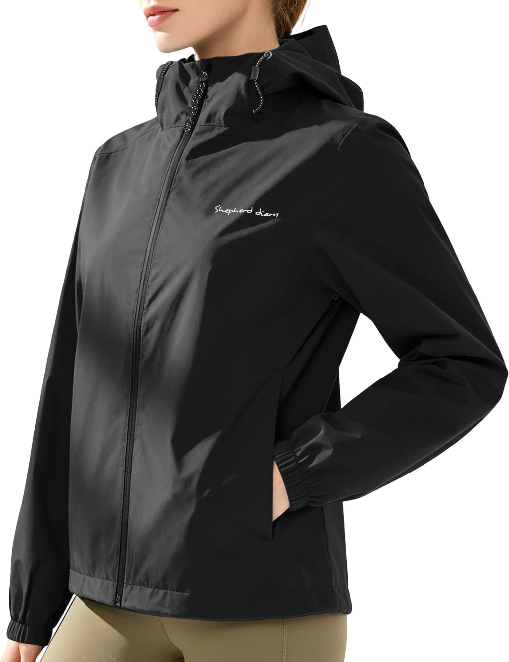 Women’s Waterproof Hooded Windbreaker