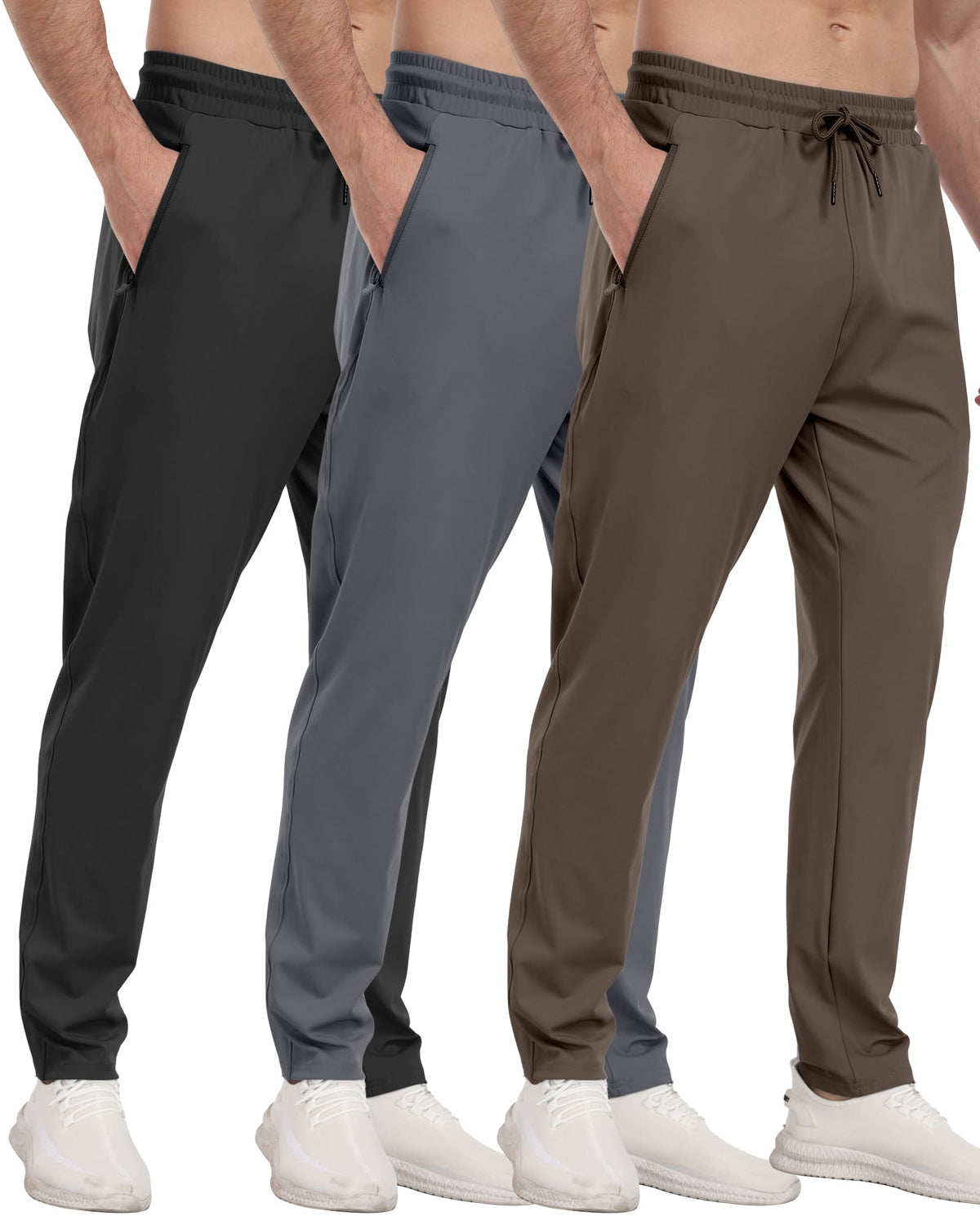 Men’s Zipper Pocket Athletic Joggers