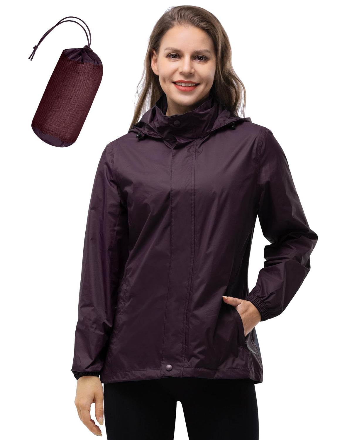 Women’s Packable Waterproof Rain Jacket