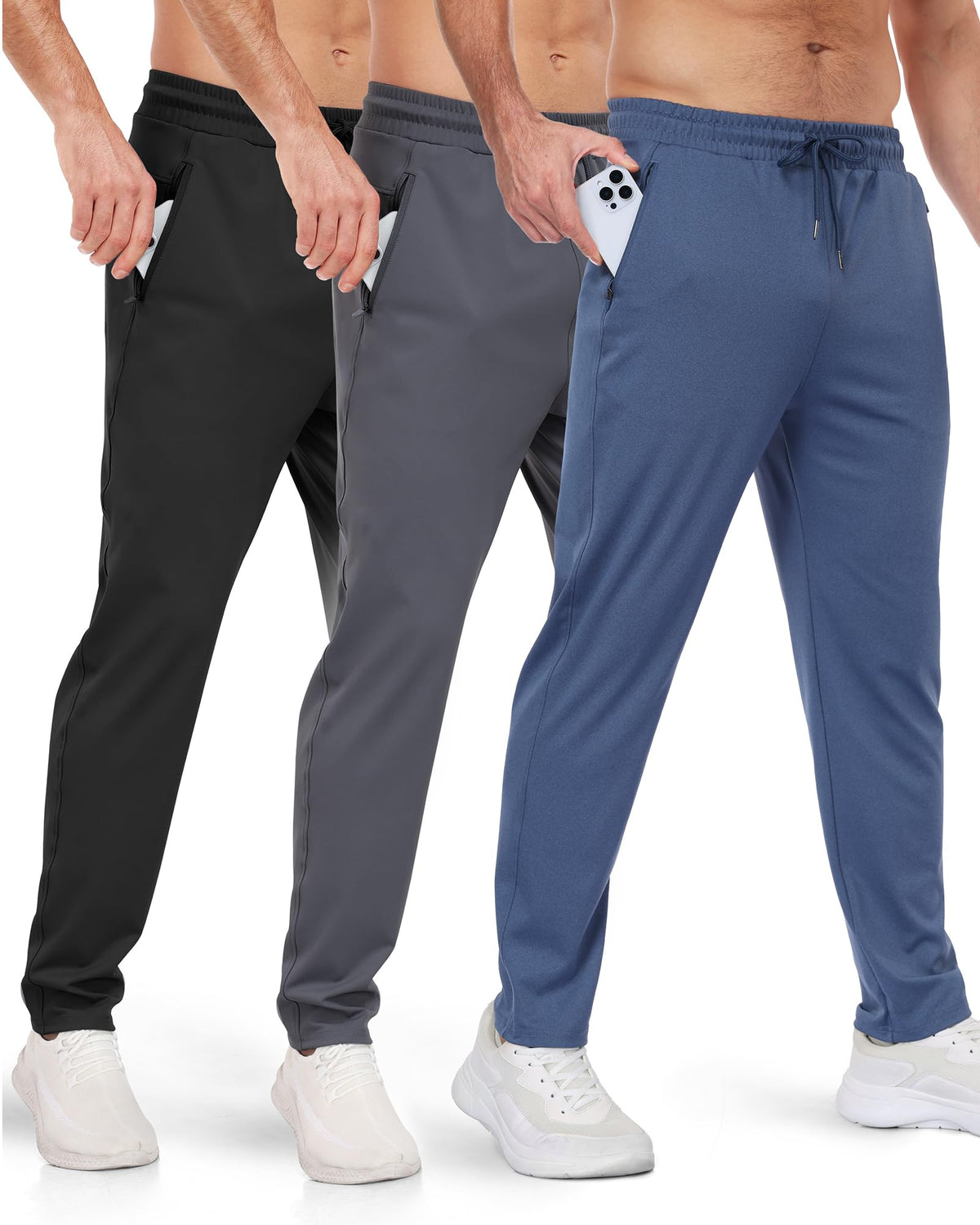 Men’s Zipper Pocket Athletic Joggers