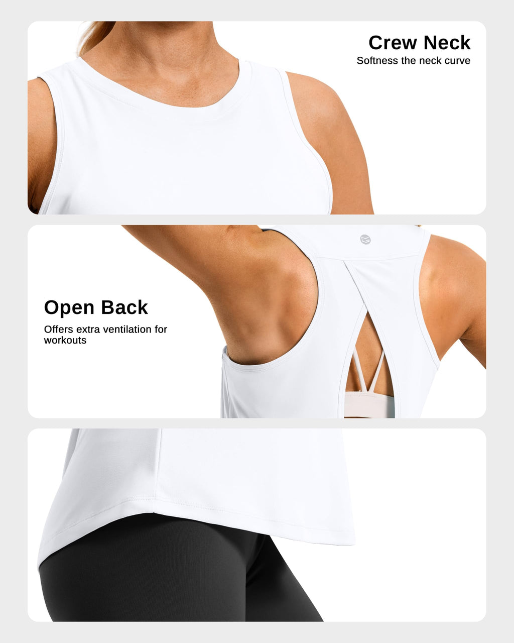 Women's Open-Back Workout Tank
