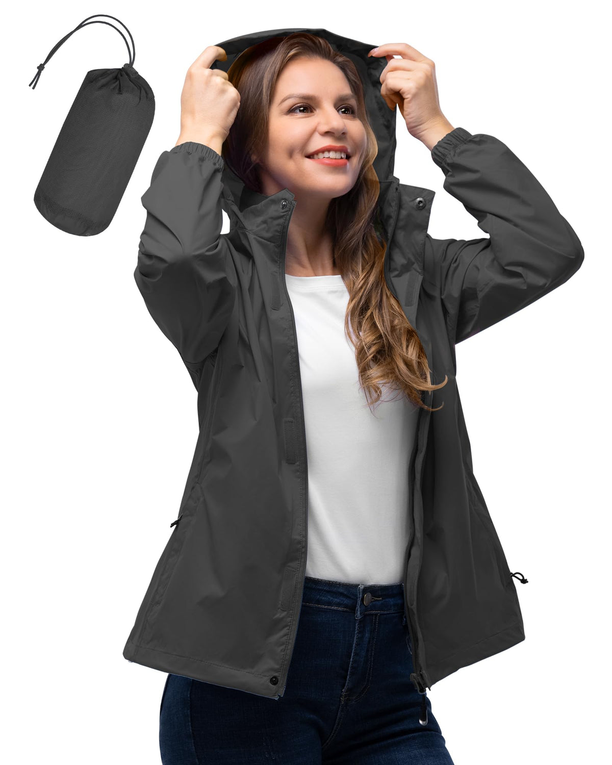 Women’s Packable Waterproof Rain Jacket