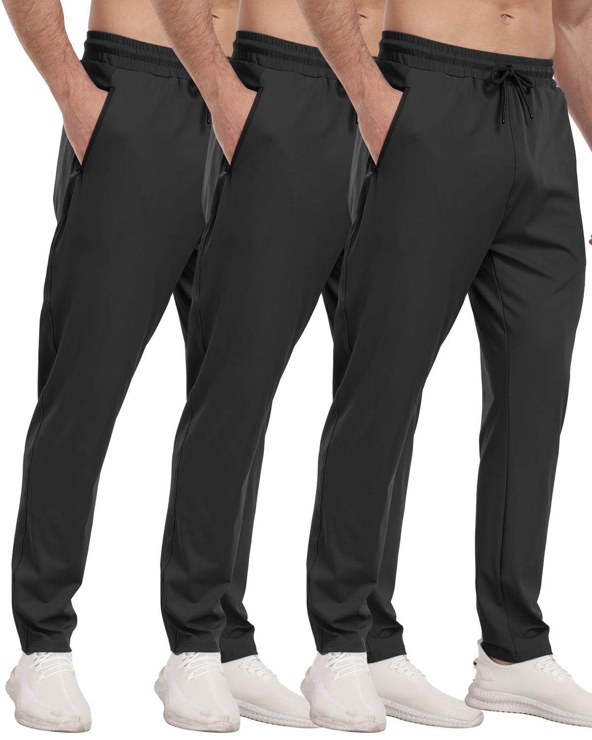 Men’s Zipper Pocket Athletic Joggers