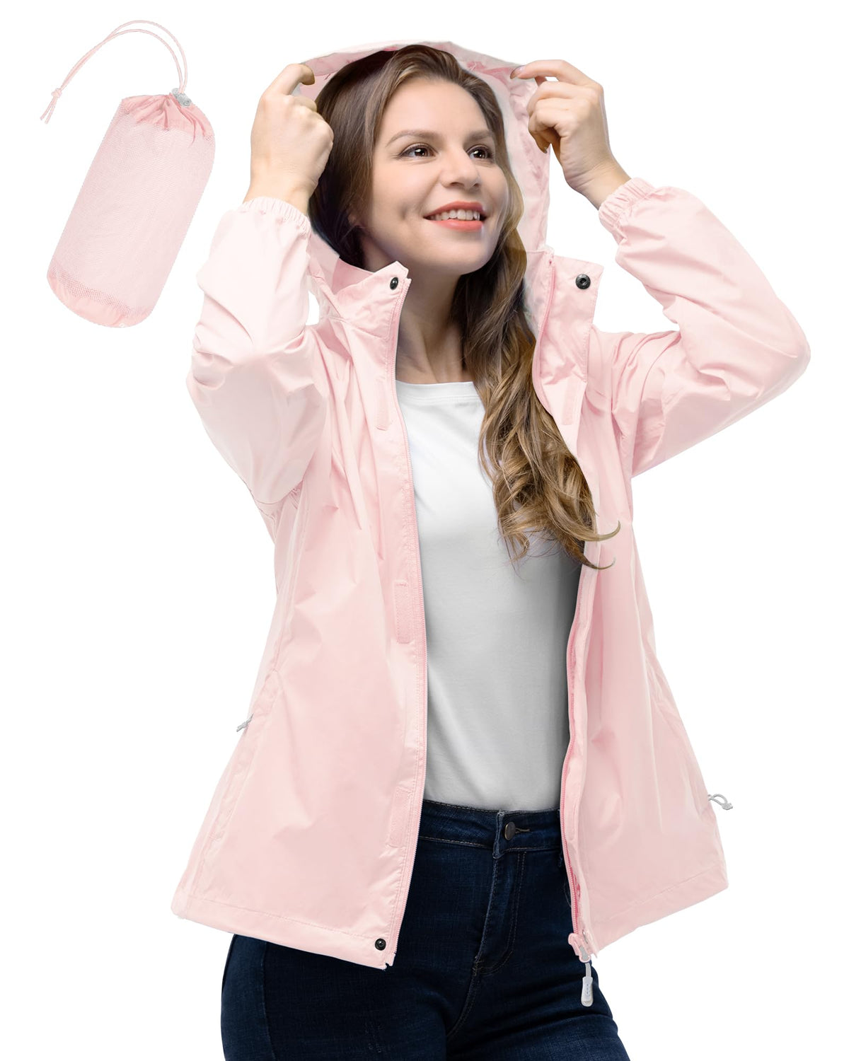 Women’s Packable Waterproof Rain Jacket