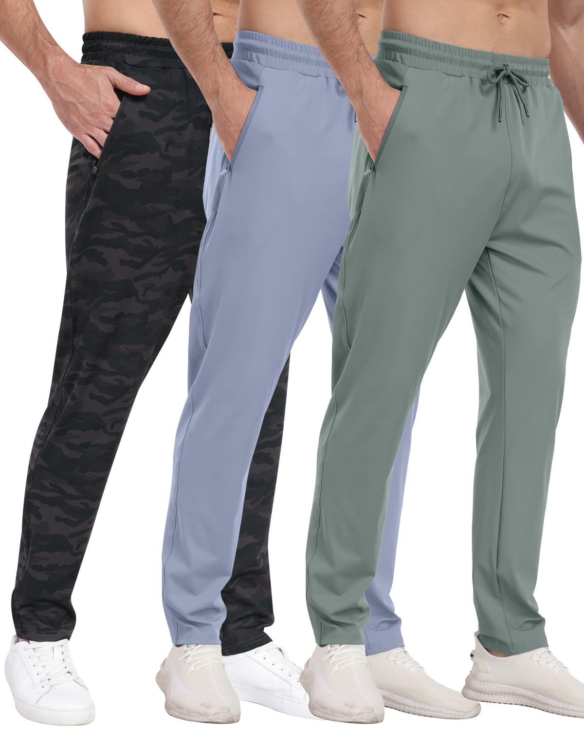 Men’s Zipper Pocket Athletic Joggers