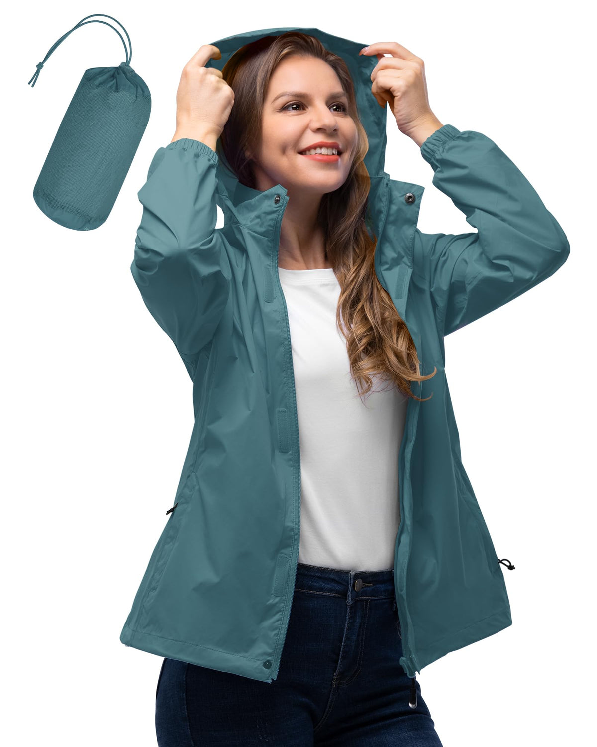 Women’s Packable Waterproof Rain Jacket