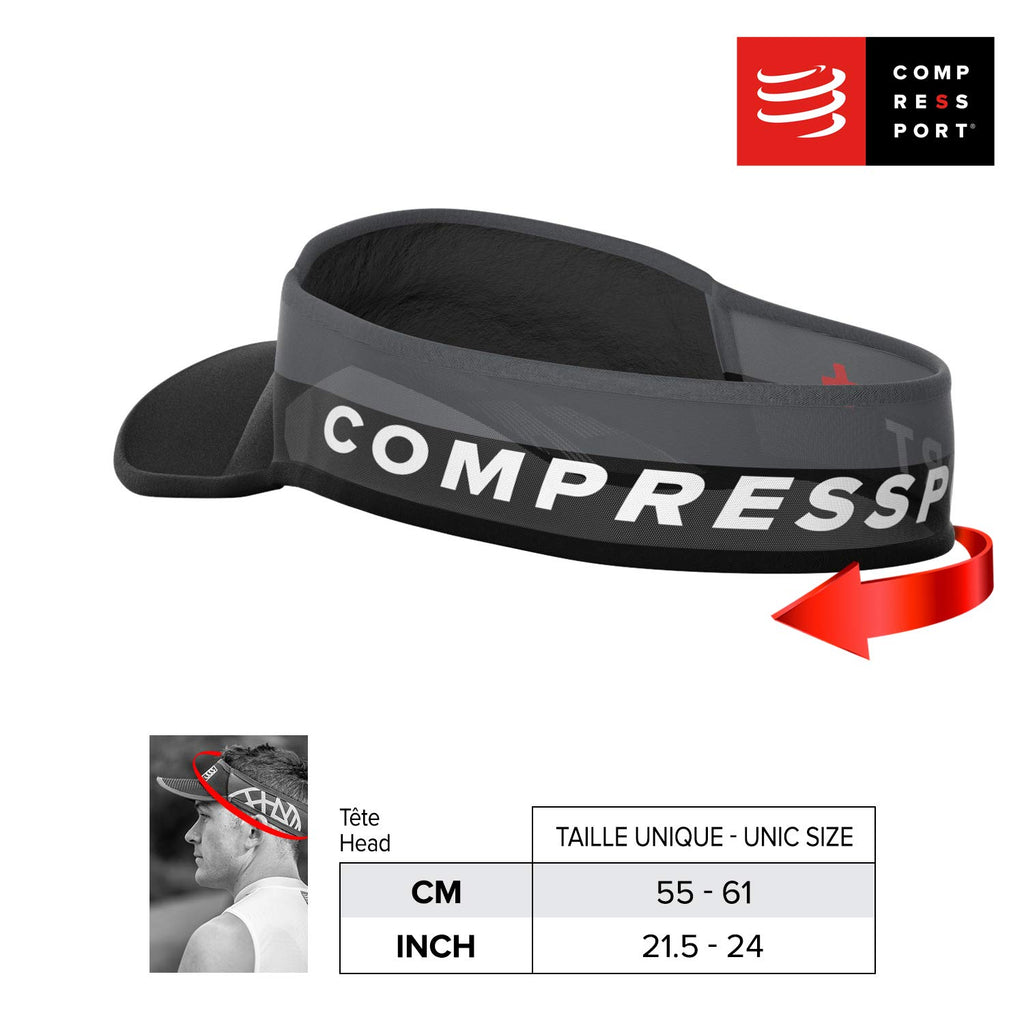 COMPRESSPORT Unisex Visor Ultralight Visera para correr