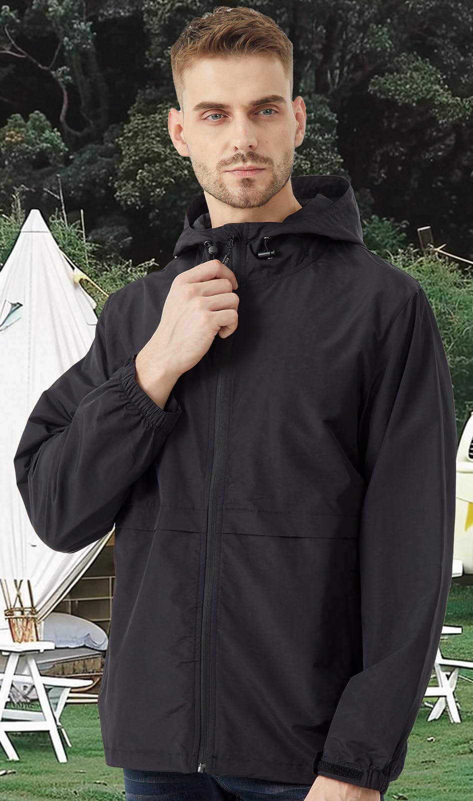 Men’s Packable Hooded Windbreaker