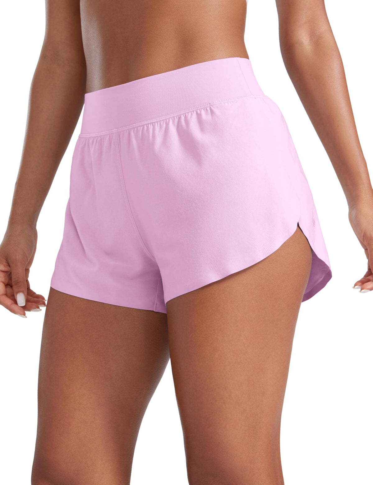 CRZ YOGA High Waisted Split Running Shorts 3"