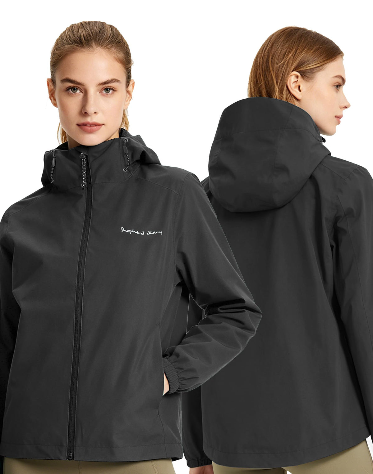 Women’s Waterproof Hooded Windbreaker