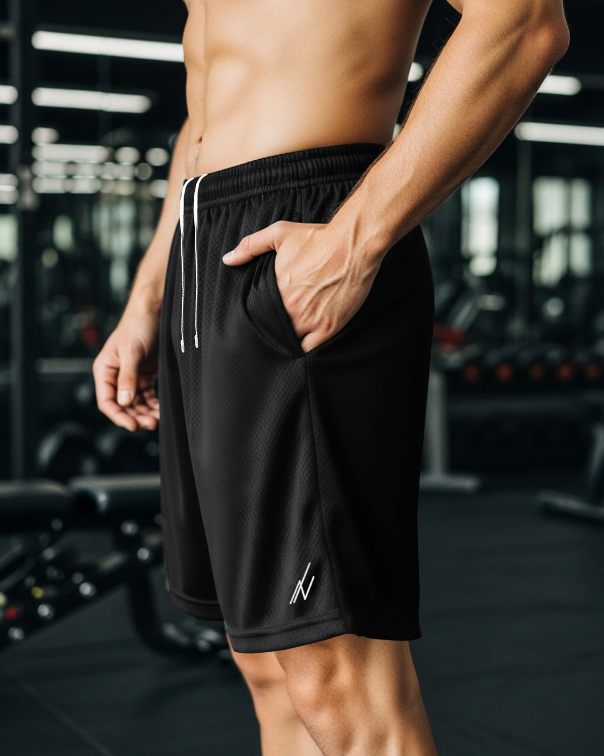 NY Threads Multipack Breathable Mesh Mens Athletic Shorts Loose-Fit Shorts