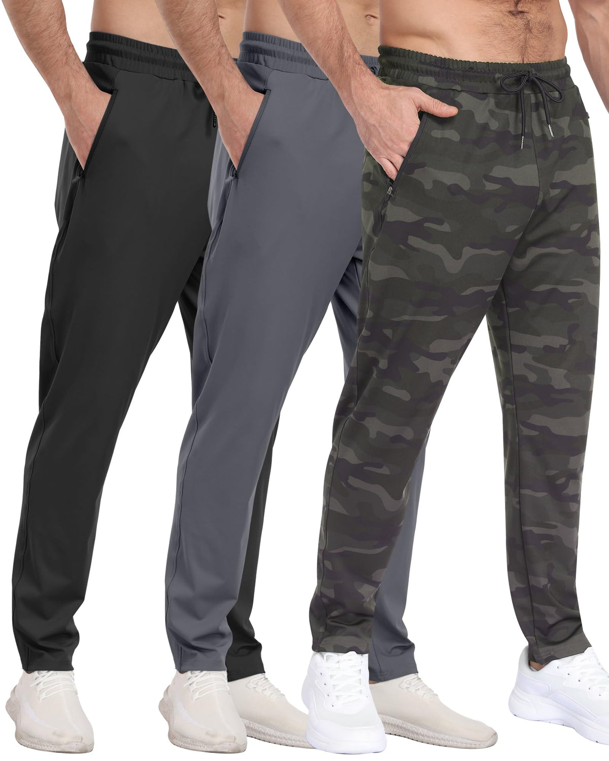 Men’s Zipper Pocket Athletic Joggers