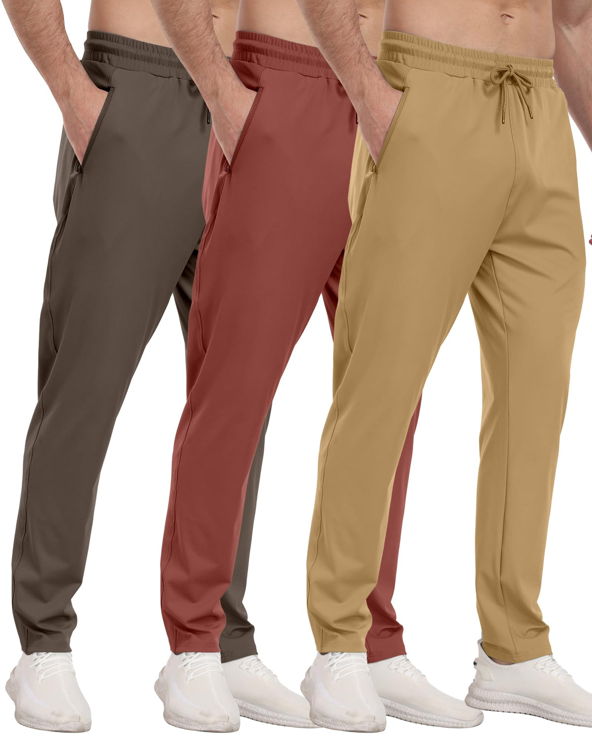 Men’s Zipper Pocket Athletic Joggers