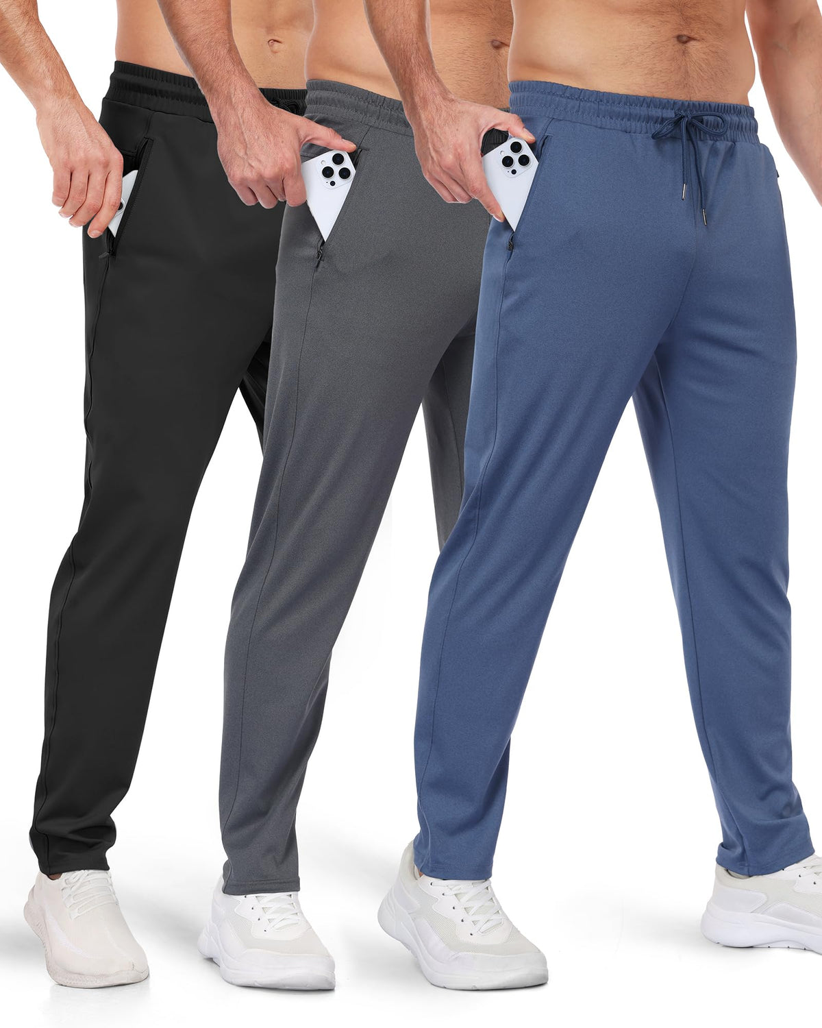 Men’s Zipper Pocket Athletic Joggers