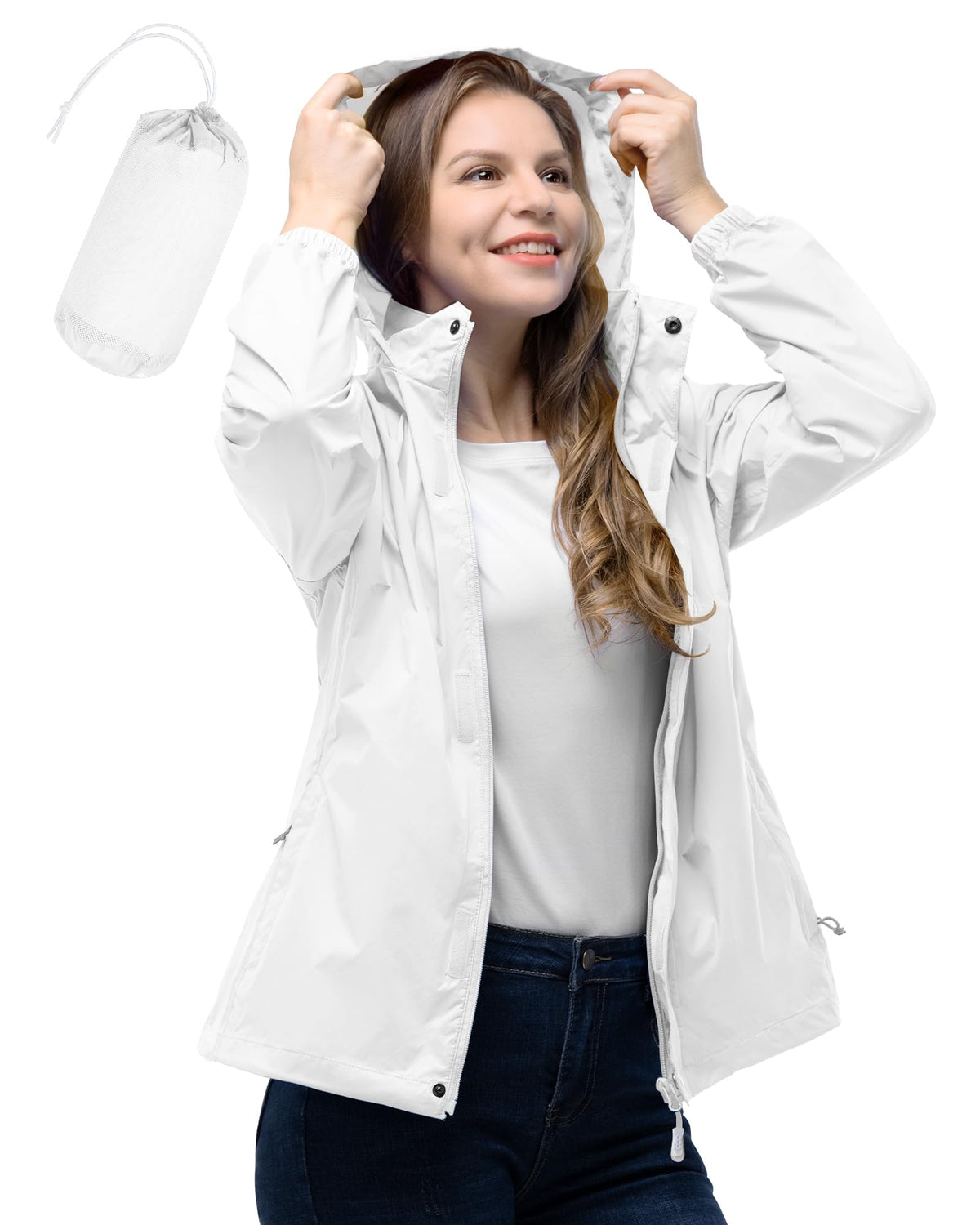 Women’s Packable Waterproof Rain Jacket
