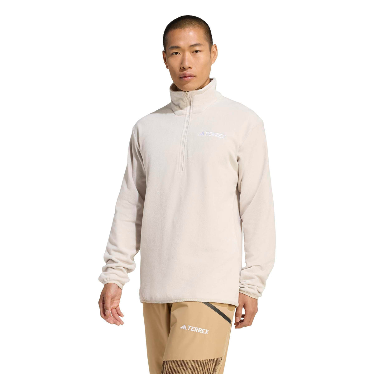 adidas Men's Terrex Multi Essentials Half-zip Fleece Hiking Jacket