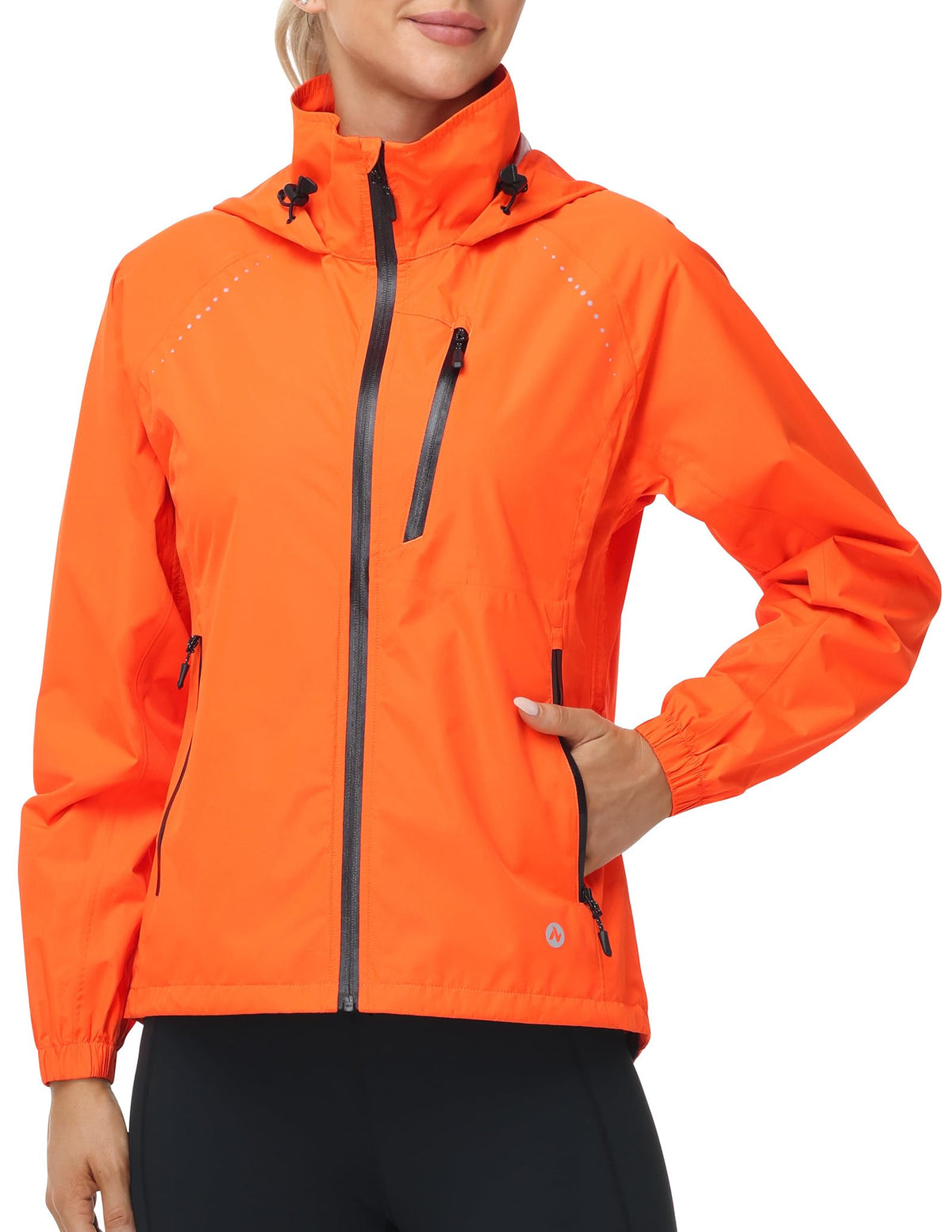 Nepest Womens Cycling Rain Jackets Biking Windbreaker with Hood UPF 50+