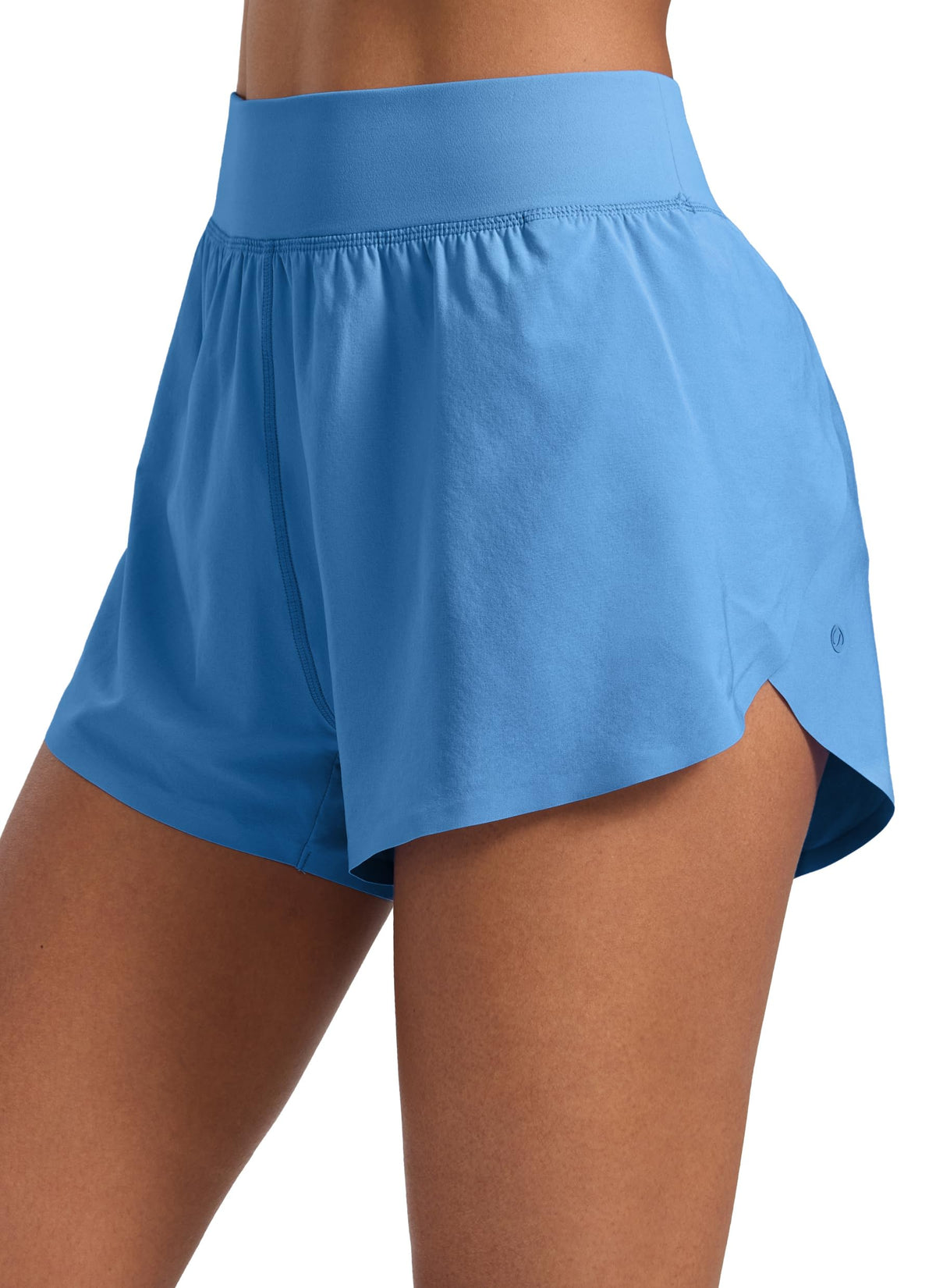 CRZ YOGA High Waisted Split Running Shorts 3"
